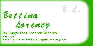 bettina lorencz business card